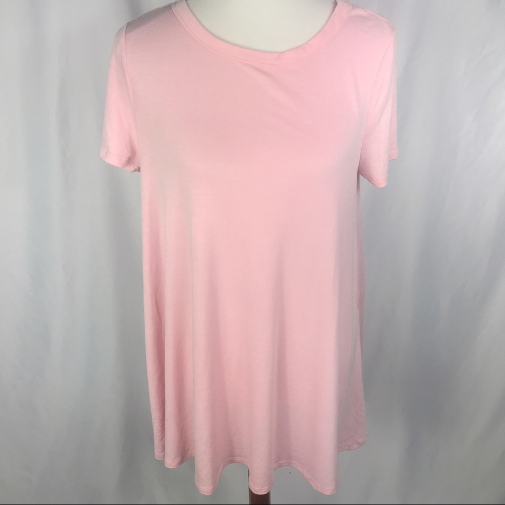 Acemi T Shirt Dress, Short Sleeve Pink Dress
